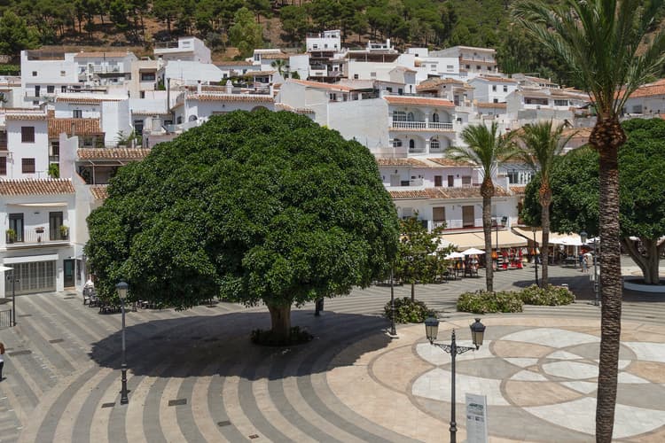Mijas, pueblo praça virgem da peña, vila Andaluzia, Espanha